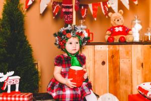  Новогодняя фотосессия Киев, Детская фотосъемка в интерьерной фотостудии в Киеве, Новогодняя фотосессия